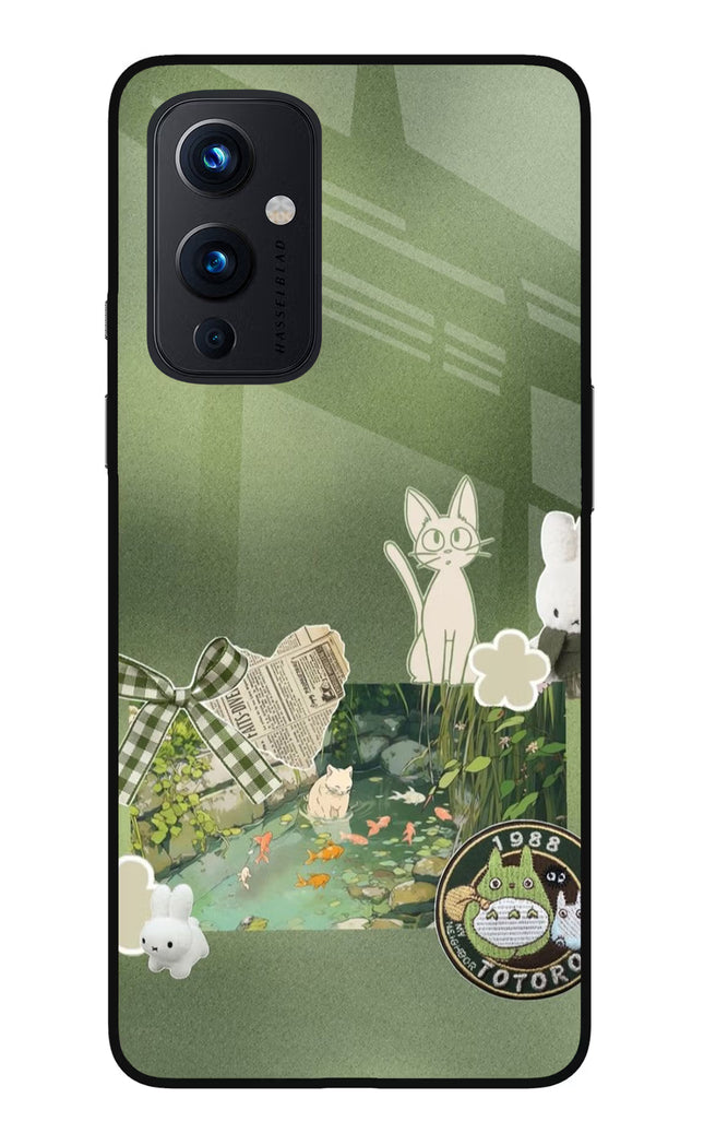 Aesthetic anime Oneplus 9 Glass Case