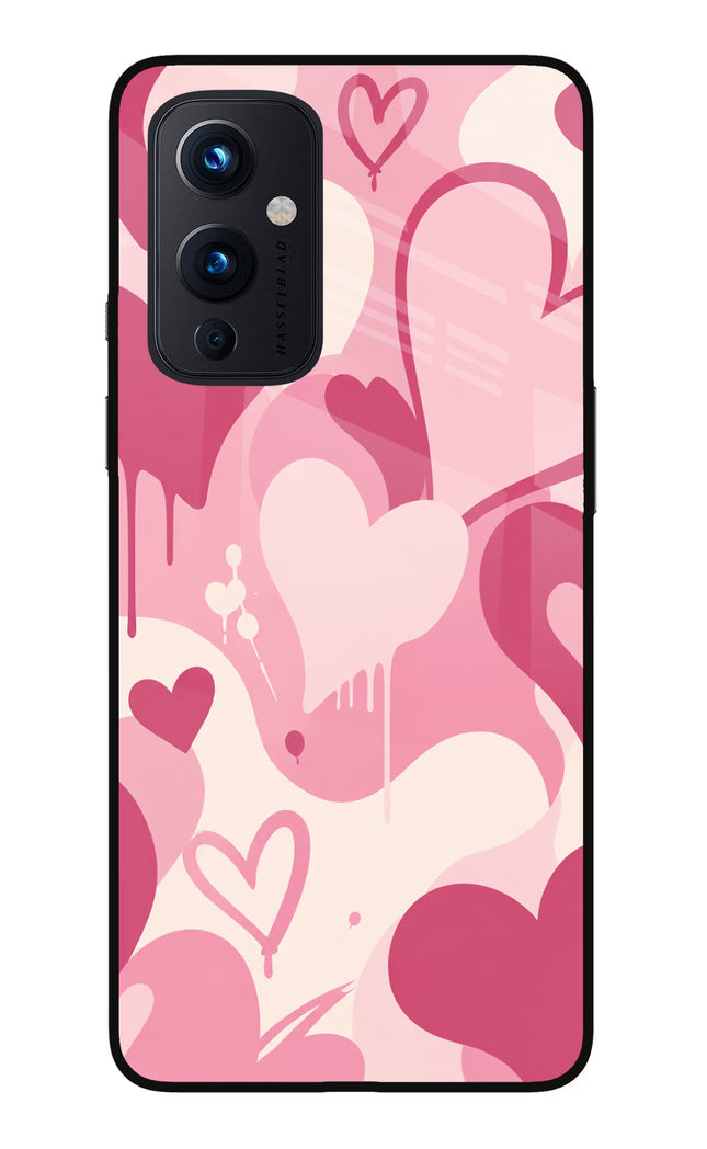 Hearty case Oneplus 9 Glass Case
