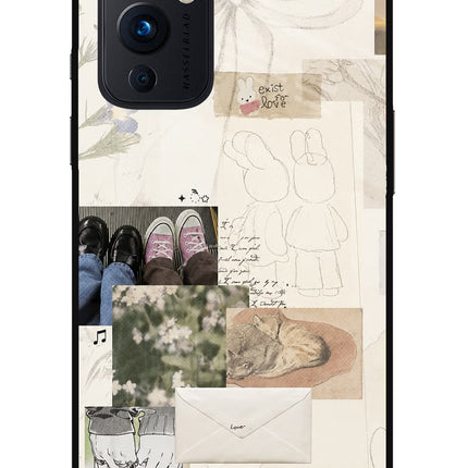 Soft Aesthetic Oneplus 9 Glass Case