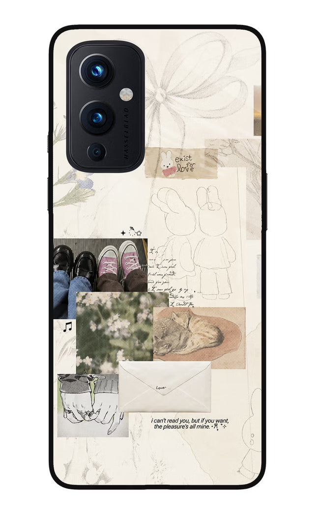 Soft Aesthetic Oneplus 9 Glass Case