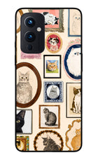 Mirror Cats Oneplus 9 Glass Case
