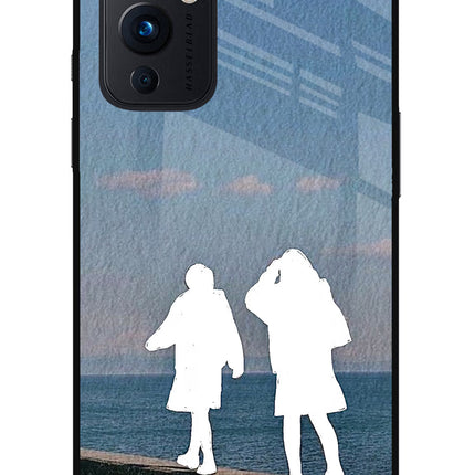 Coastal Dream Oneplus 9 Glass Case Back Cover by Casekaro
