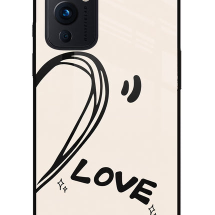 Soul Line Oneplus 9 Glass Case Back Cover by Casekaro