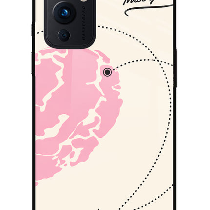 Miss Orbit Oneplus 9 Glass Case Back Cover by Casekaro