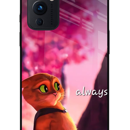 Always Cat Oneplus 9 Glass Case