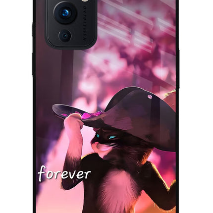 Forever Cat Oneplus 9 Glass Case