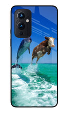 Dolphin vs Cow Oneplus 9 Glass Case