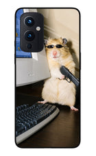 Hacker Hamster Oneplus 9 Glass Case