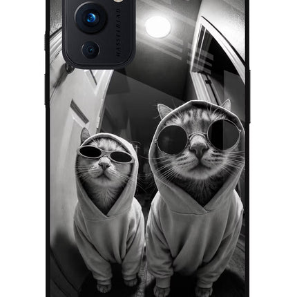 Hood Cats Oneplus 9 Glass Case
