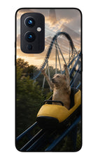 Rollercoaster Dog Oneplus 9 Glass Case