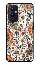 White Mayura Oneplus 9 Glass Case