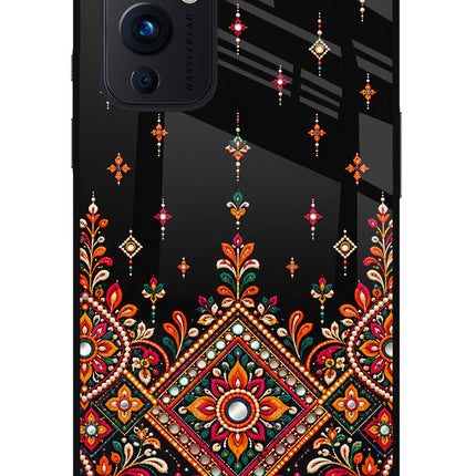 Noir Mehfil Oneplus 9 Glass Case