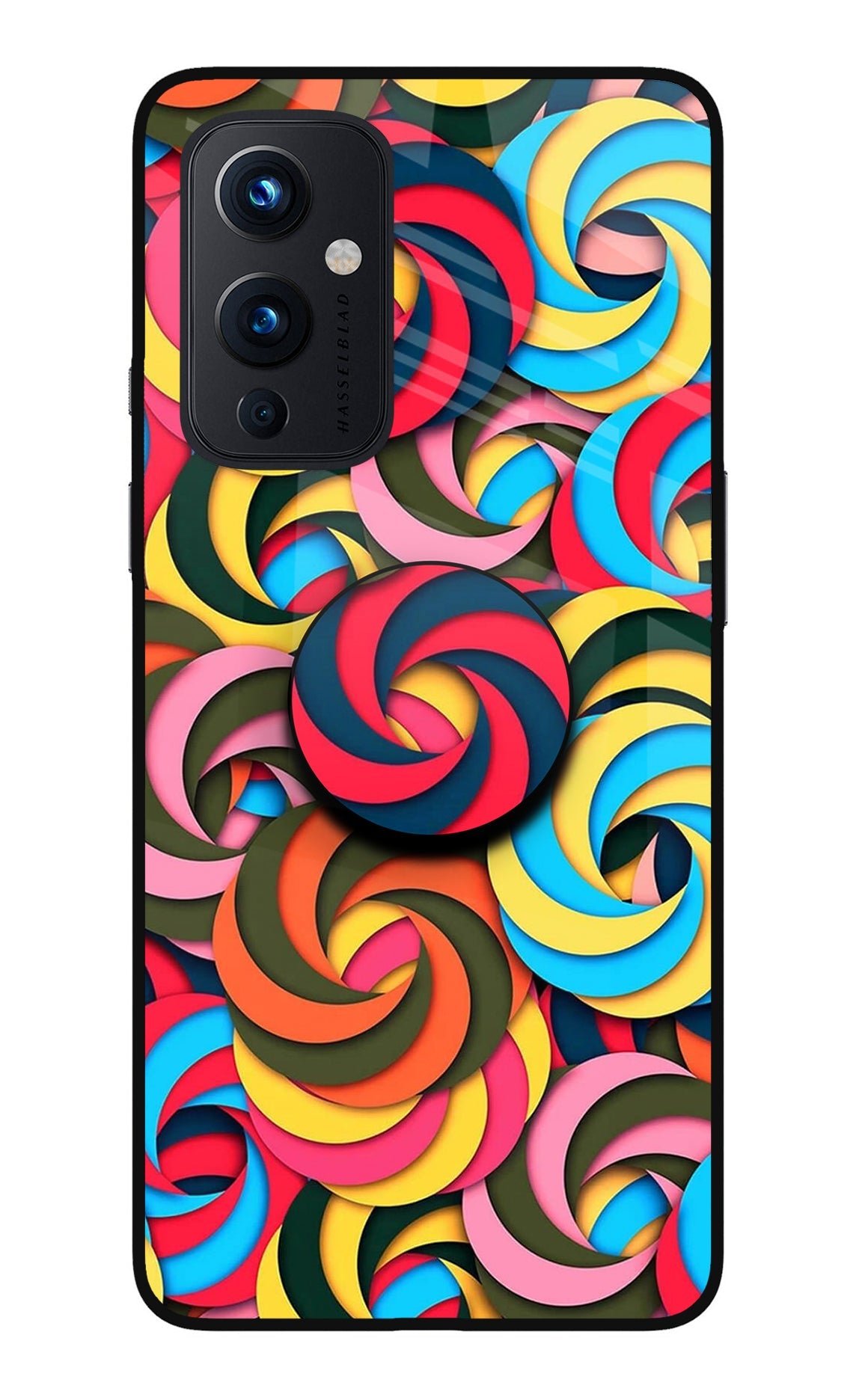 Spiral Pattern Oneplus 9 Glass Case