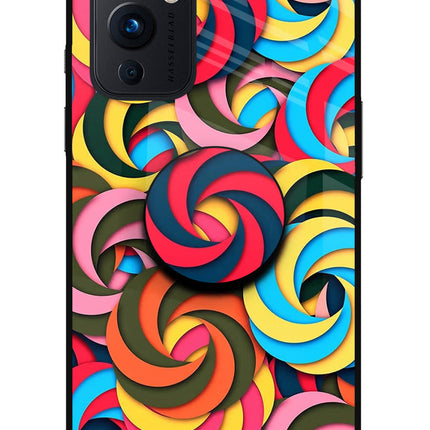 Spiral Pattern Oneplus 9 Pop Case by Casekaro