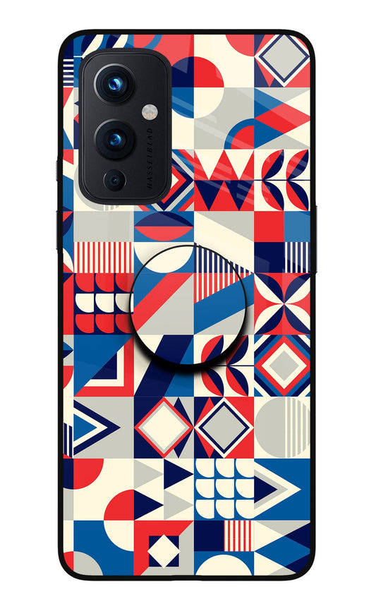 Colorful Pattern Oneplus 9 Glass Case
