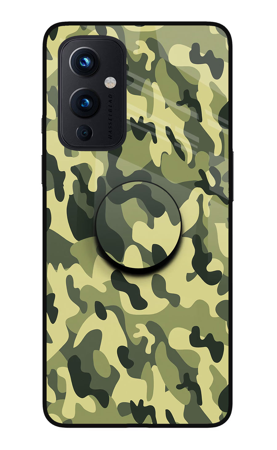 Camouflage Oneplus 9 Pop Case, Glass case