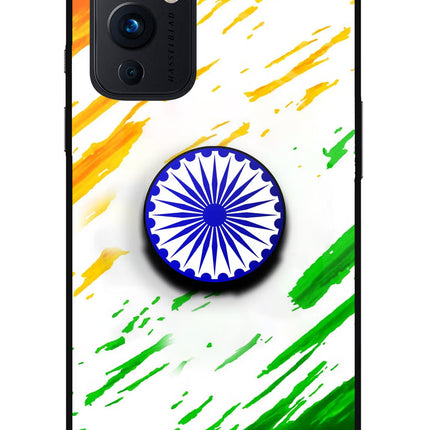Indian Flag Ashoka Chakra Oneplus 9 Pop Case by Casekaro