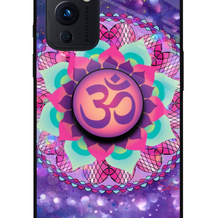 Om Purple Oneplus 9 Pop Case by Casekaro
