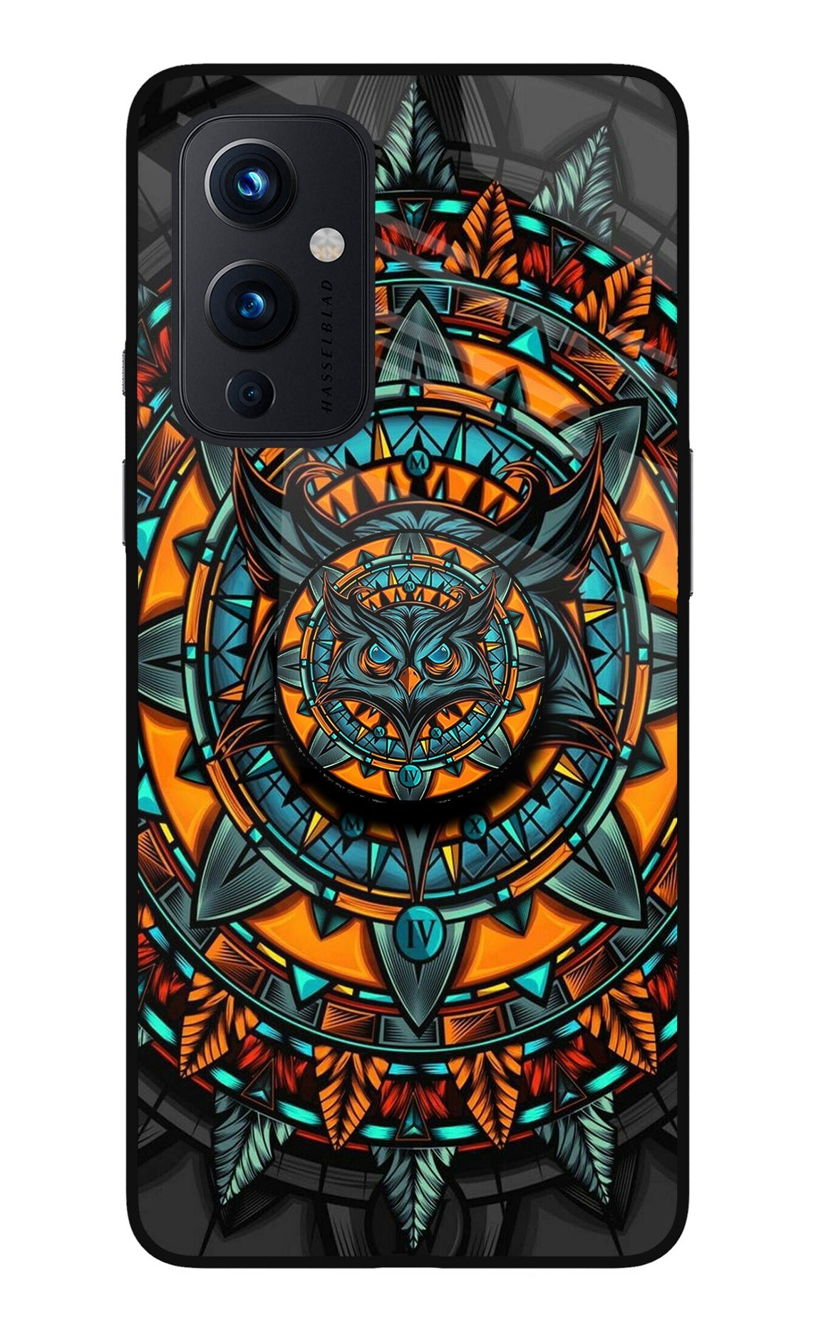 Angry Owl Oneplus 9 Glass Case