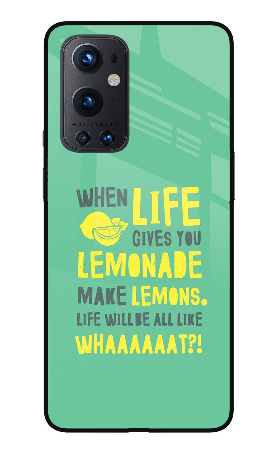 Quote Oneplus 9 Pro Back Cover, Glass case