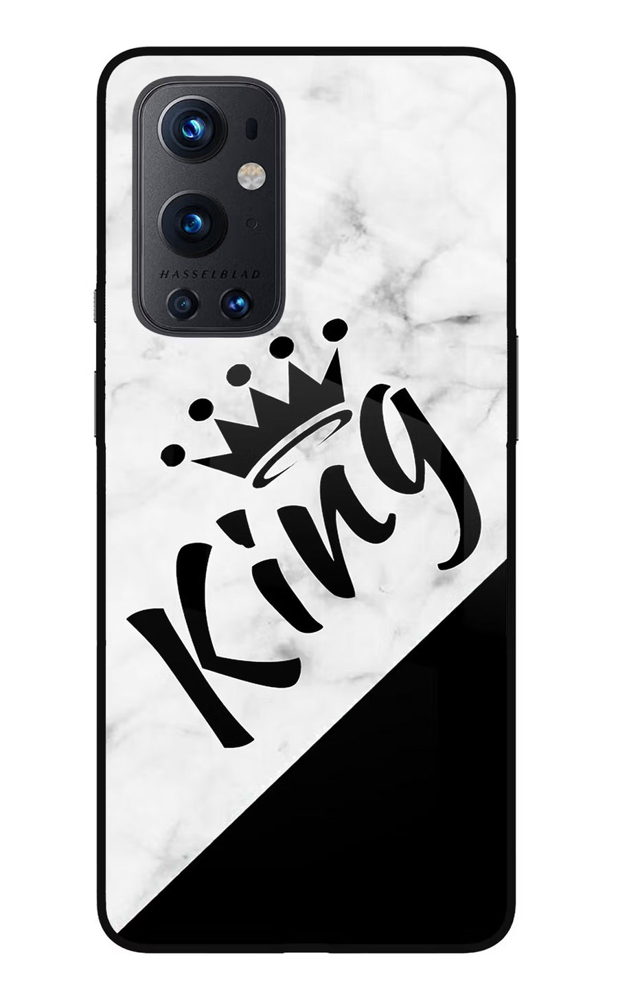 King Oneplus 9 Pro Back Cover, Glass case