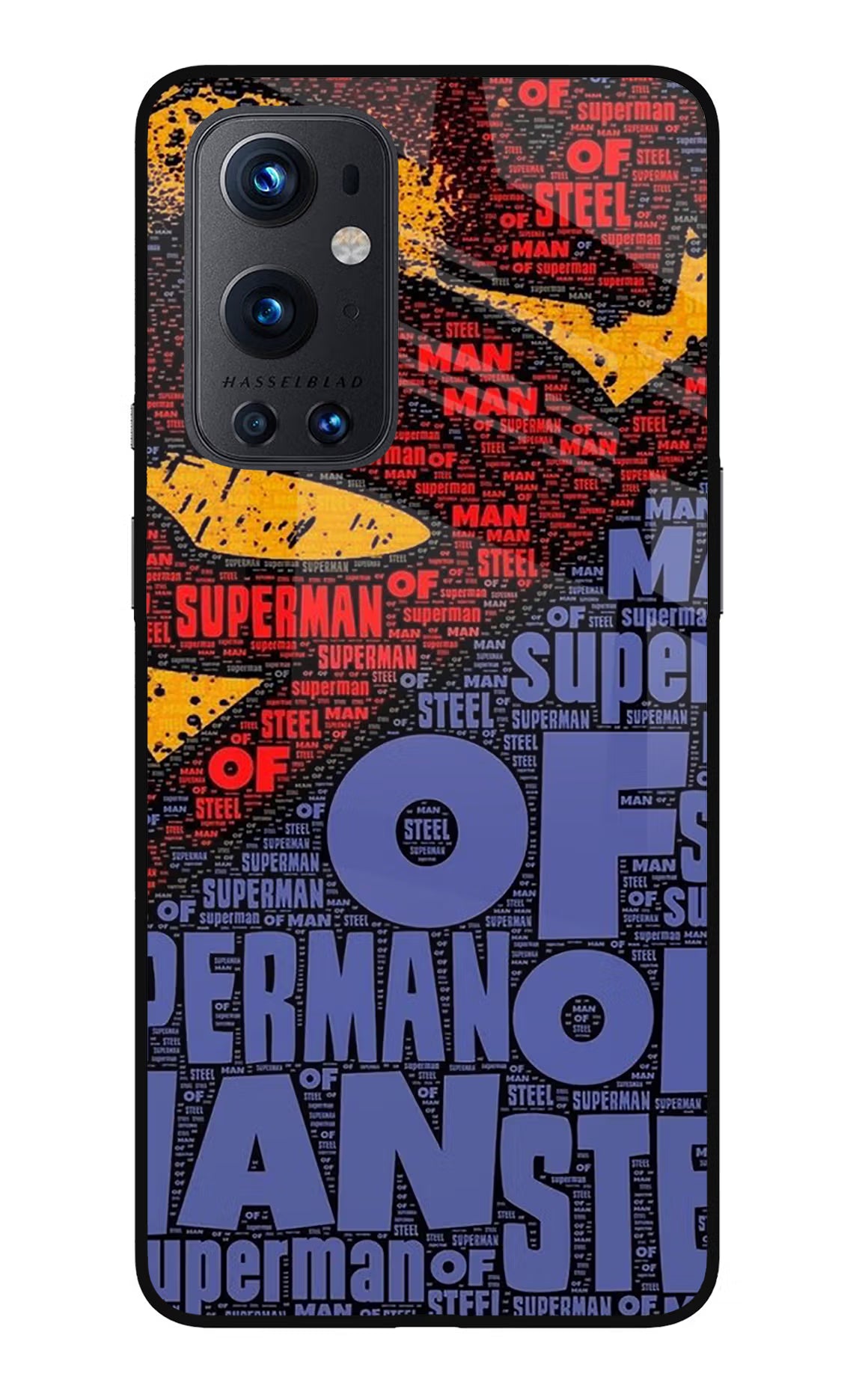 Superman Oneplus 9 Pro Glass Case Back Cover by Casekaro