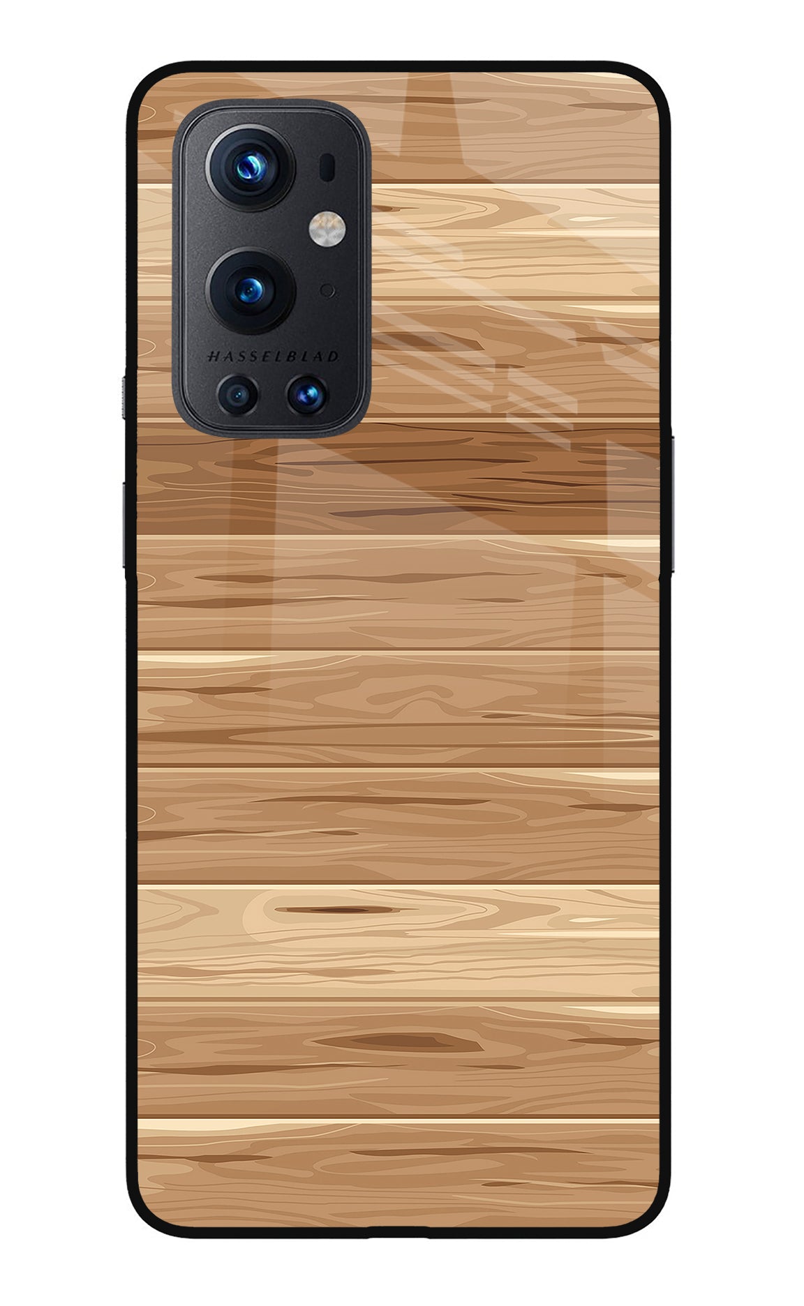 Wooden Vector Oneplus 9 Pro Glass Case