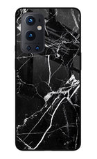 Black Marble Pattern Oneplus 9 Pro Glass Case