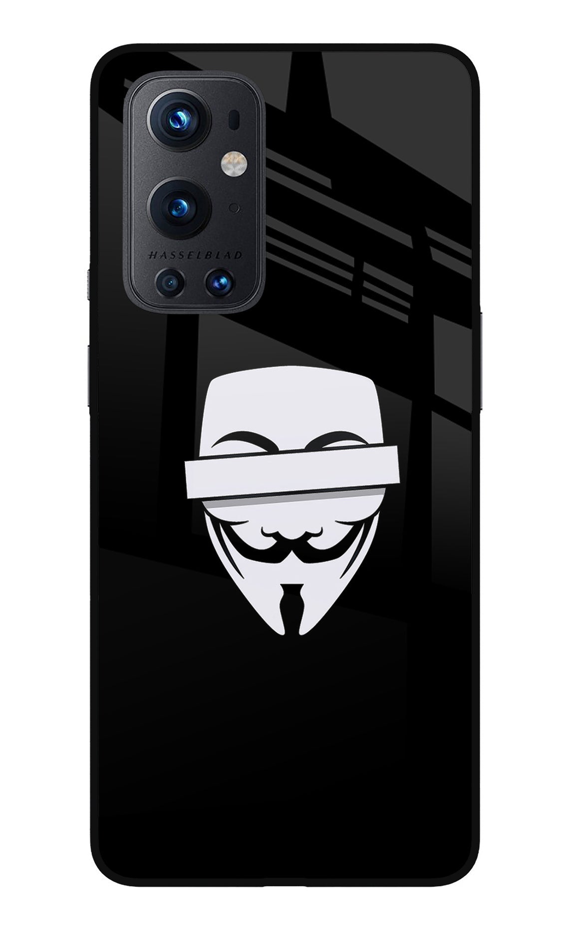 Anonymous Face Oneplus 9 Pro Glass Case