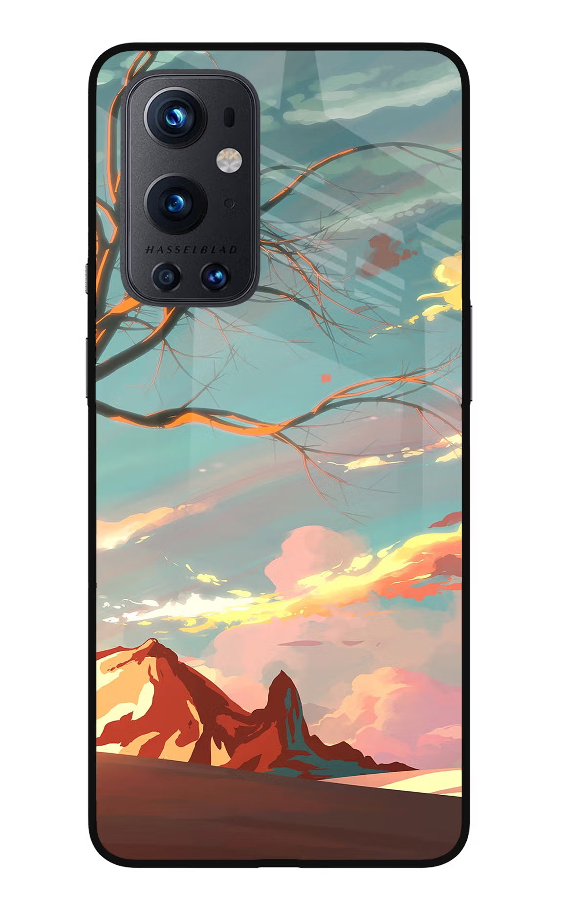 Scenery Oneplus 9 Pro Glass Case Back Cover by Casekaro
