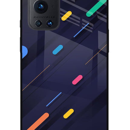 Abstract Design Oneplus 9 Pro Glass Case