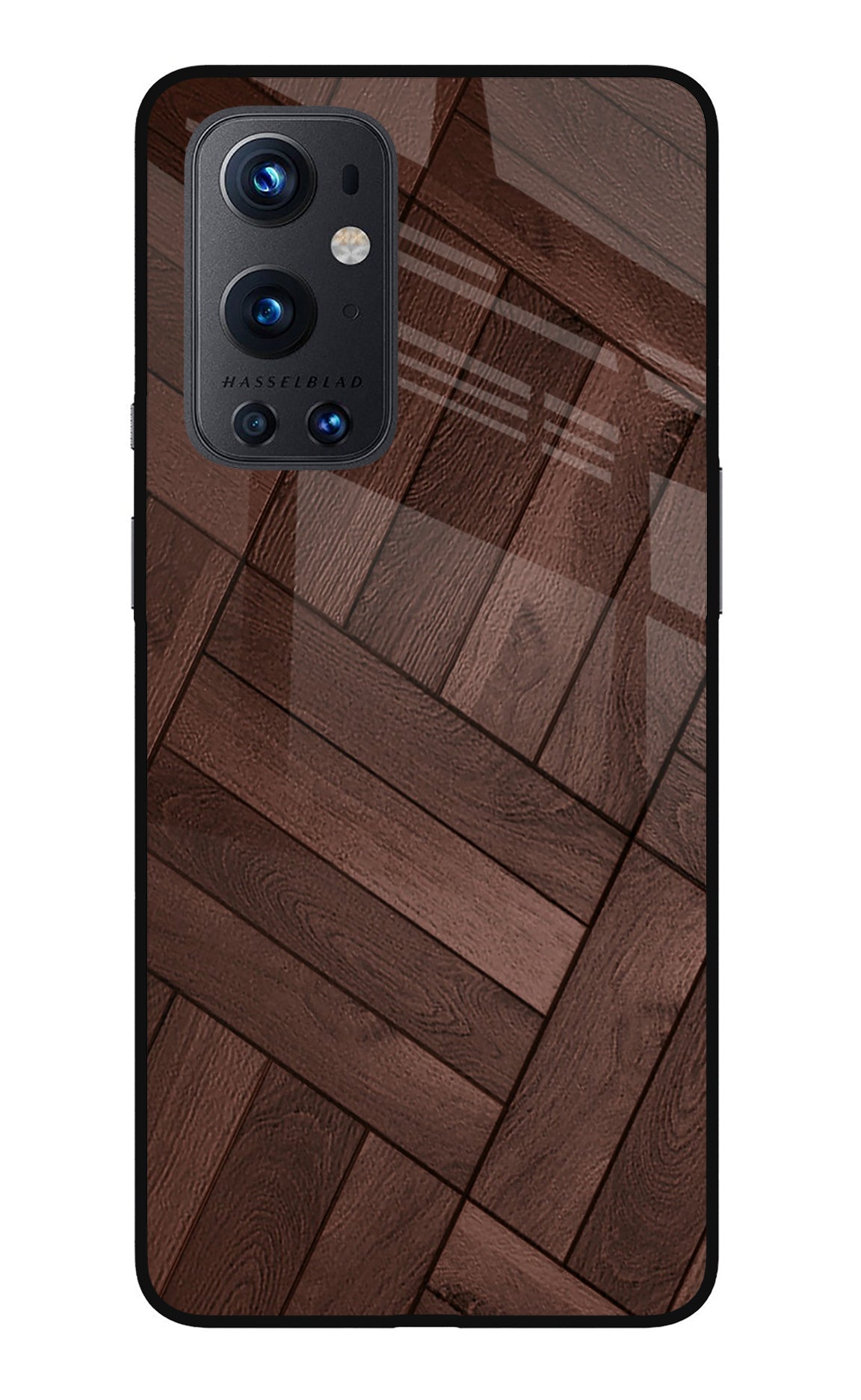 Wooden Texture Design Oneplus 9 Pro Glass Case