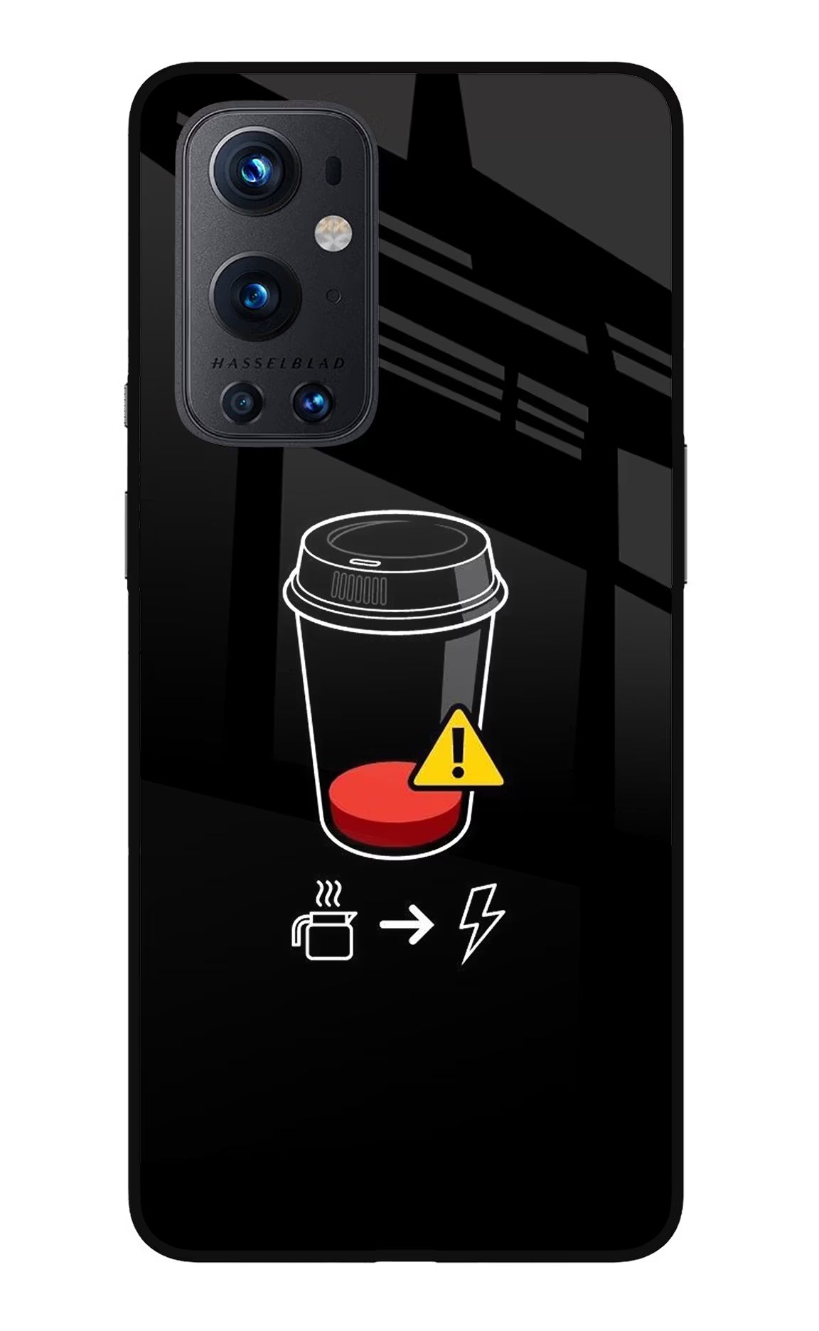 Coffee Oneplus 9 Pro Glass Case Back Cover by Casekaro