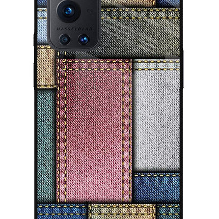 Multicolor Jeans Oneplus 9 Pro Glass Case