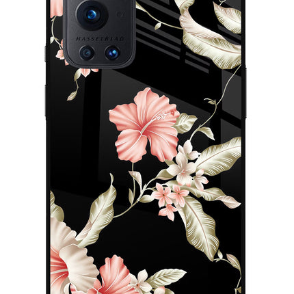 Flowers Oneplus 9 Pro Glass Case