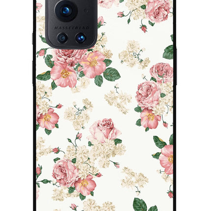 Flowers Oneplus 9 Pro Glass Case