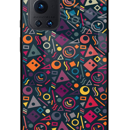 Geometric Abstract Oneplus 9 Pro Glass Case