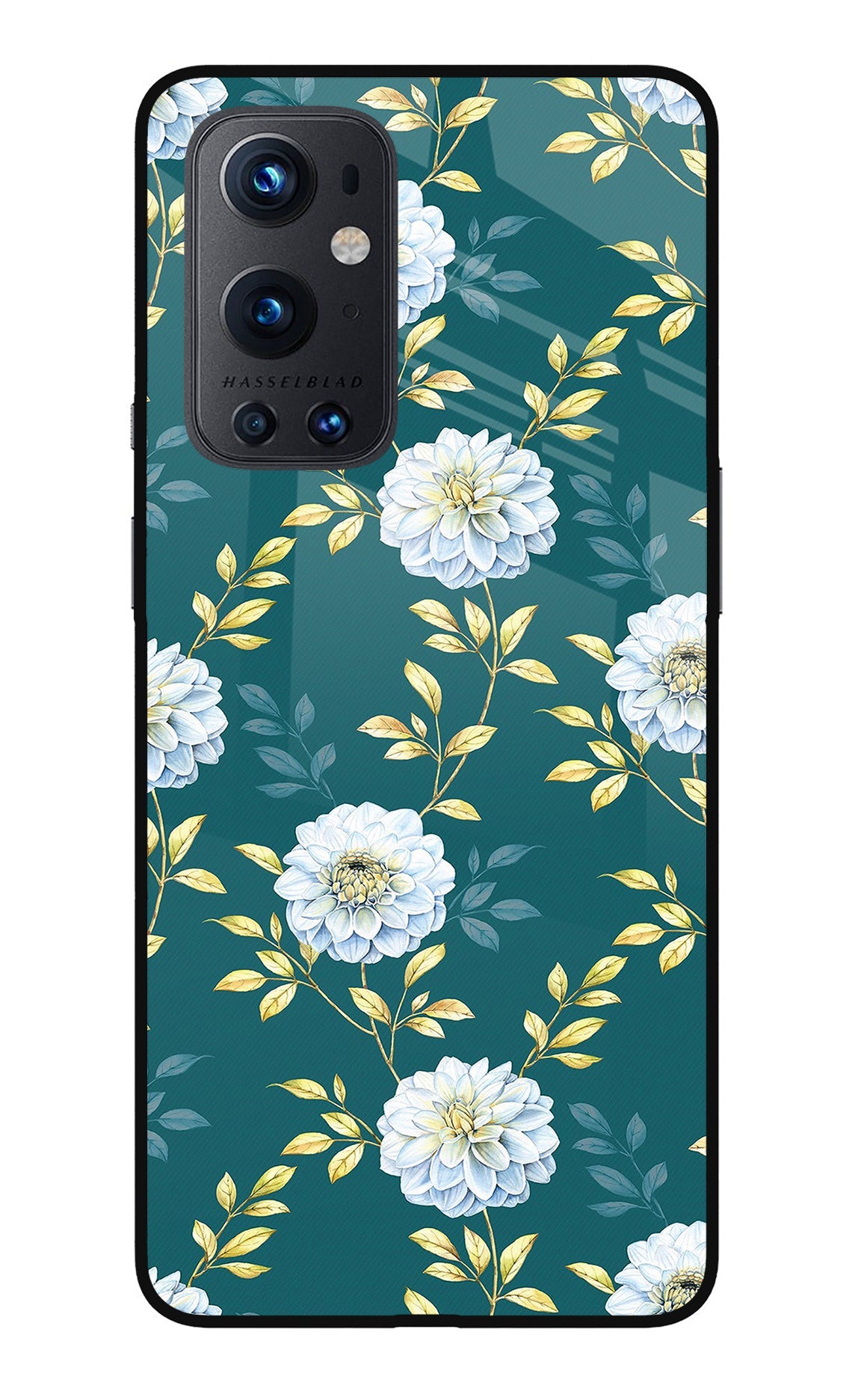 Flowers Oneplus 9 Pro Glass Case