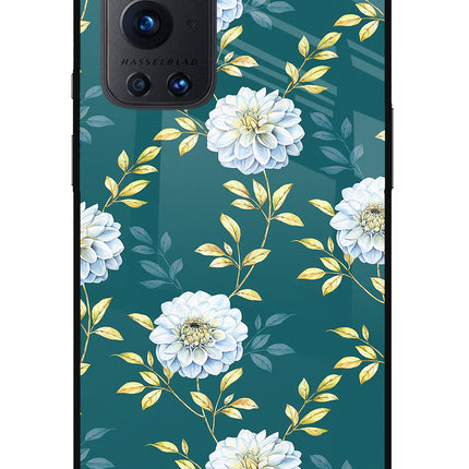 Flowers Oneplus 9 Pro Glass Case