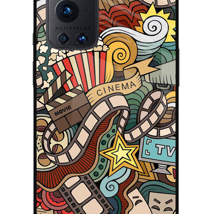 Cinema Abstract Oneplus 9 Pro Glass Case