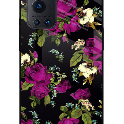 Flowers Oneplus 9 Pro Glass Case