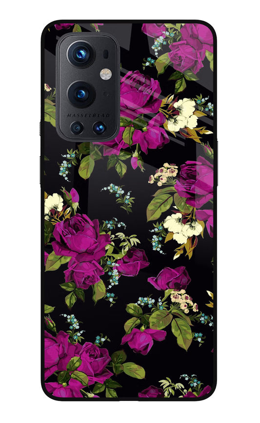 Flowers Oneplus 9 Pro Glass Case