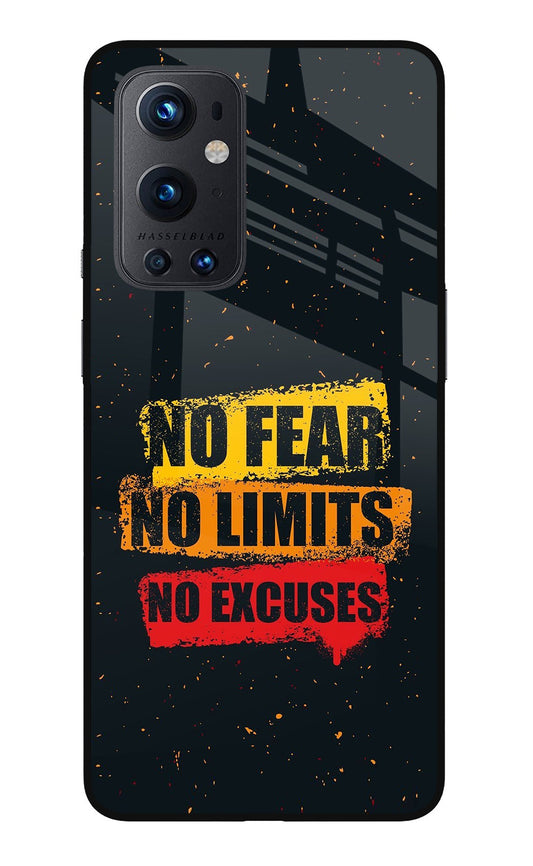 No Fear No Limits No Excuse Oneplus 9 Pro Glass Case