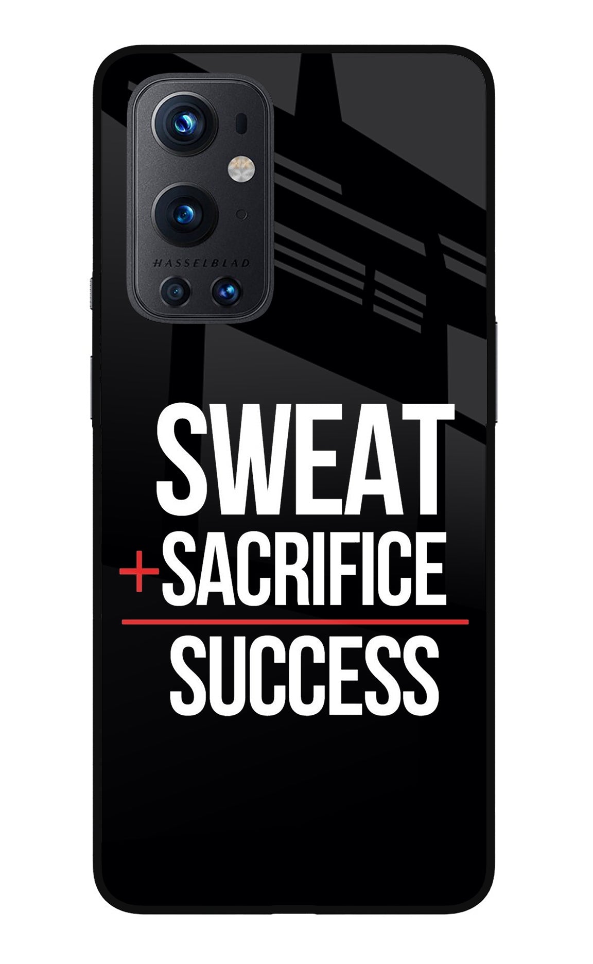 Sweat Sacrifice Success Oneplus 9 Pro Glass Case