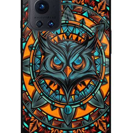 Angry Owl Art Oneplus 9 Pro Glass Case