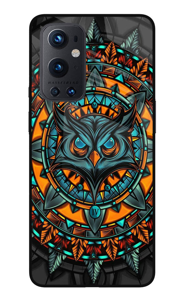 Angry Owl Art Oneplus 9 Pro Glass Case