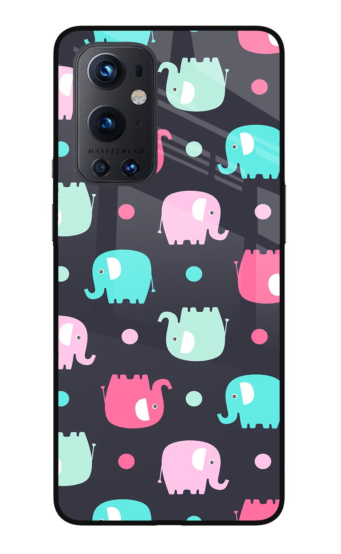 Elephants Oneplus 9 Pro Glass Case