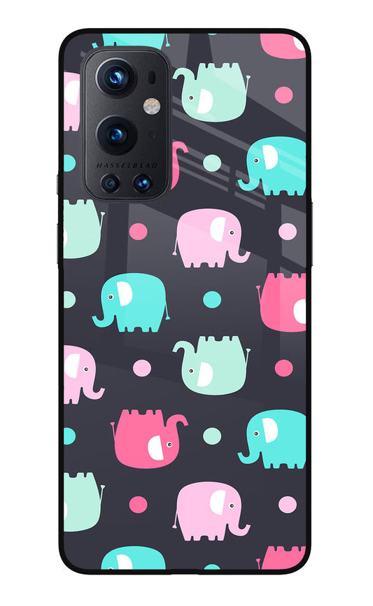 Elephants Oneplus 9 Pro Glass Case