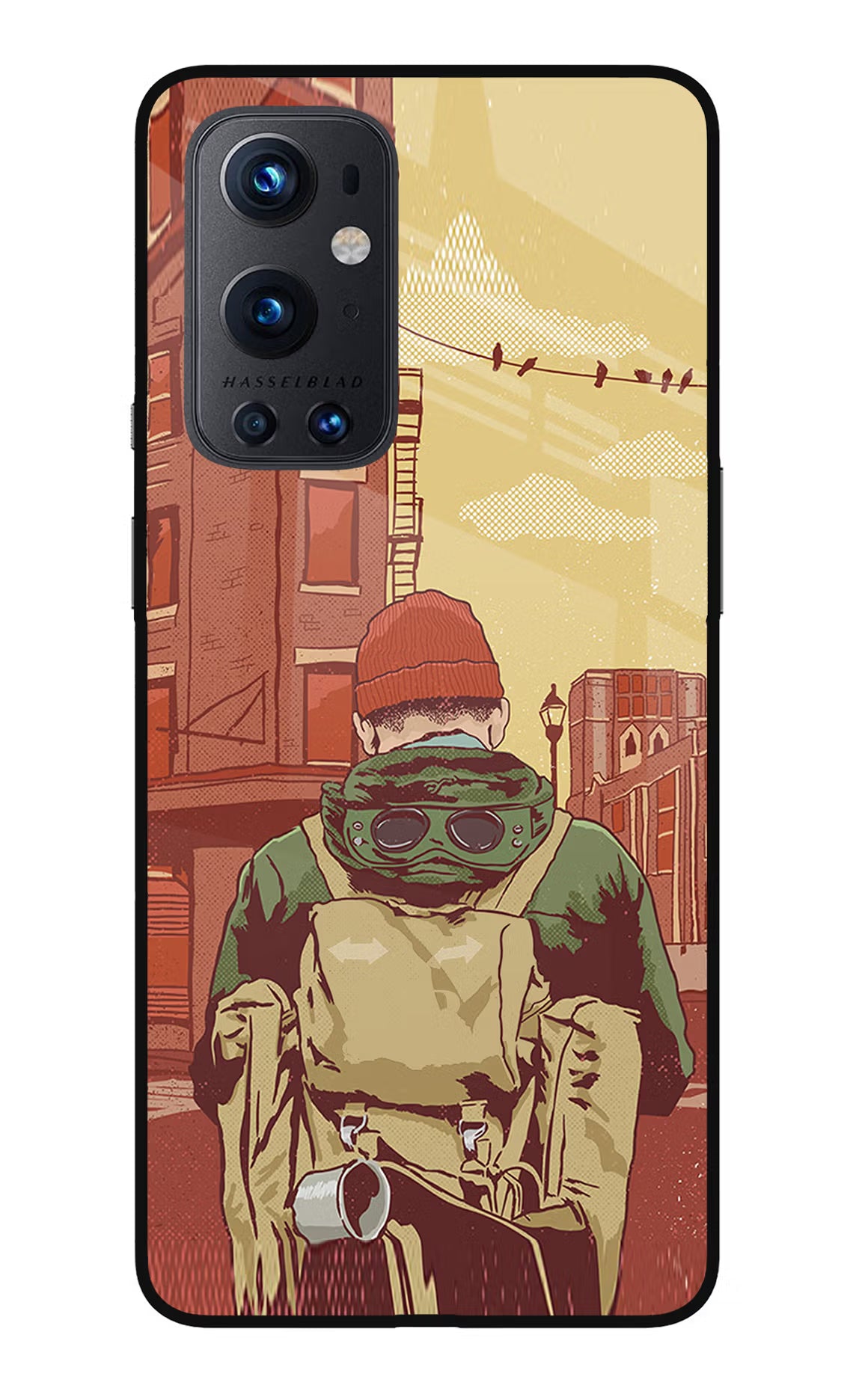 Adventurous Oneplus 9 Pro Glass Case Back Cover by Casekaro