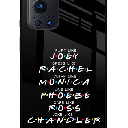 FRIENDS Character Oneplus 9 Pro Glass Case